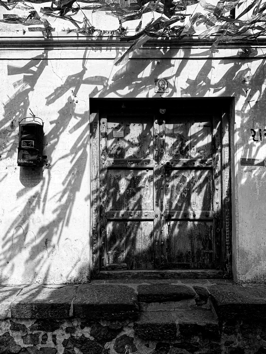 Letterbox, door, village, India. © Mohit Patel